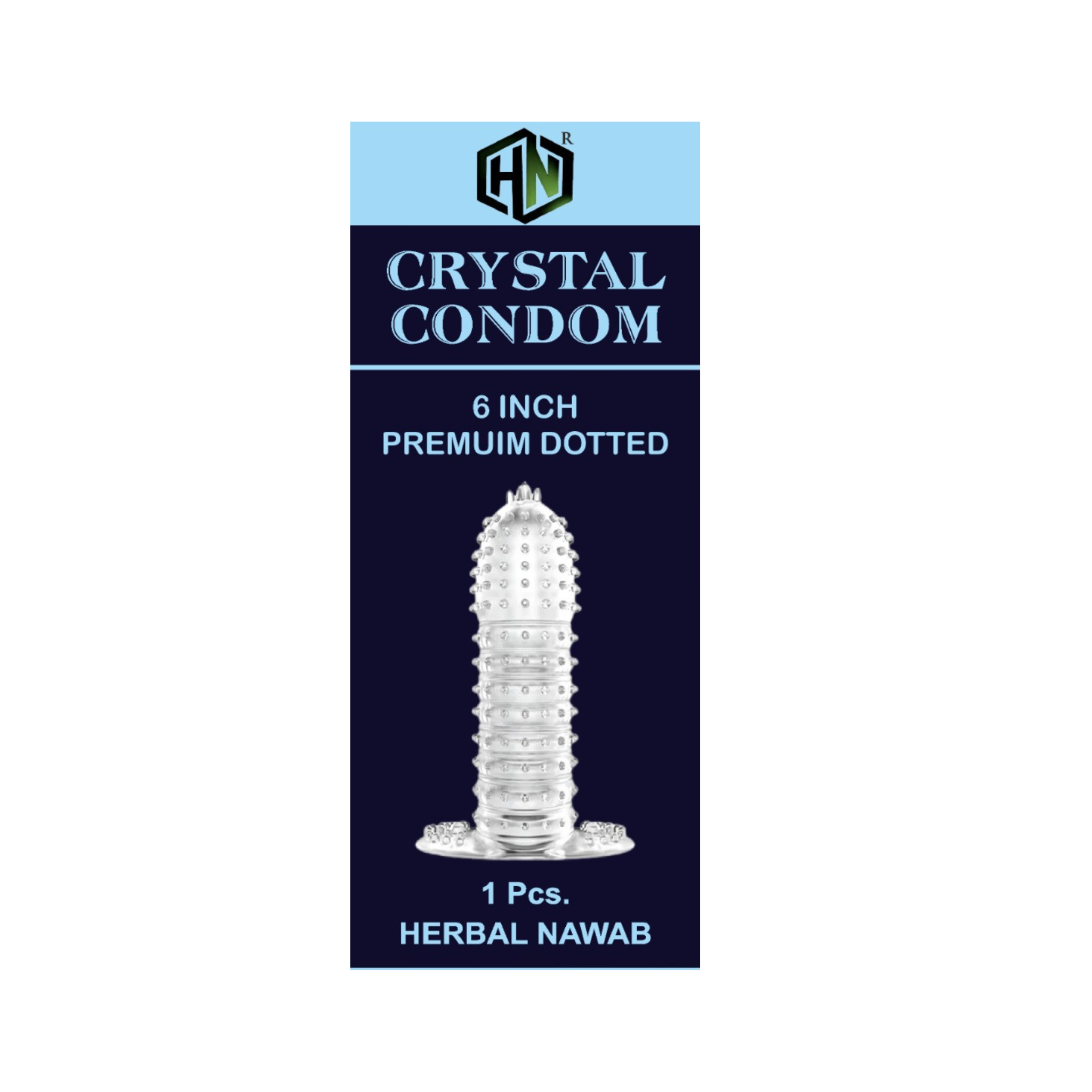 Blue Crystal Condom